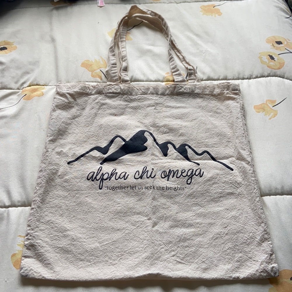 Alpha Chi Omega Tote Bag